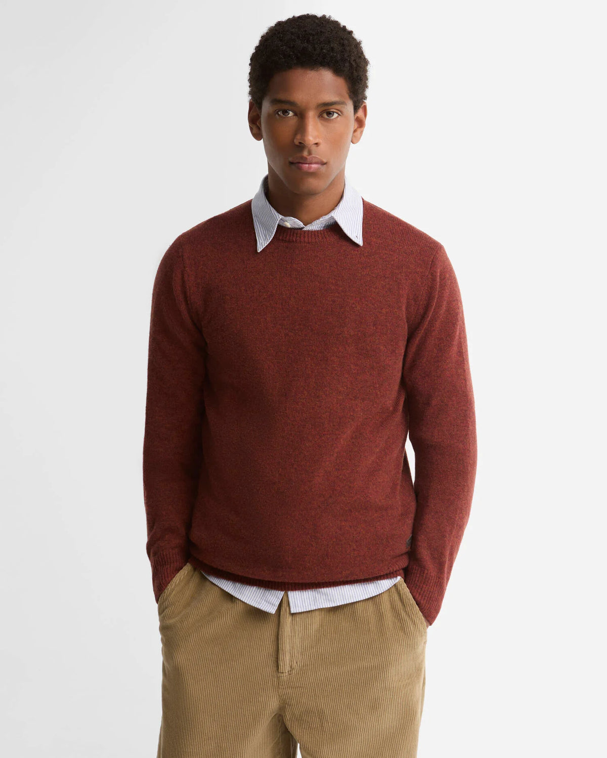 Barbour Essential Patch Crew Russet