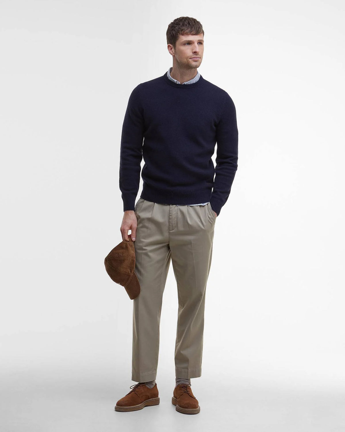 Barbour Essential Patch Crew Navy