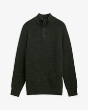 Barbour Essentials Fleck Half Zip Olive