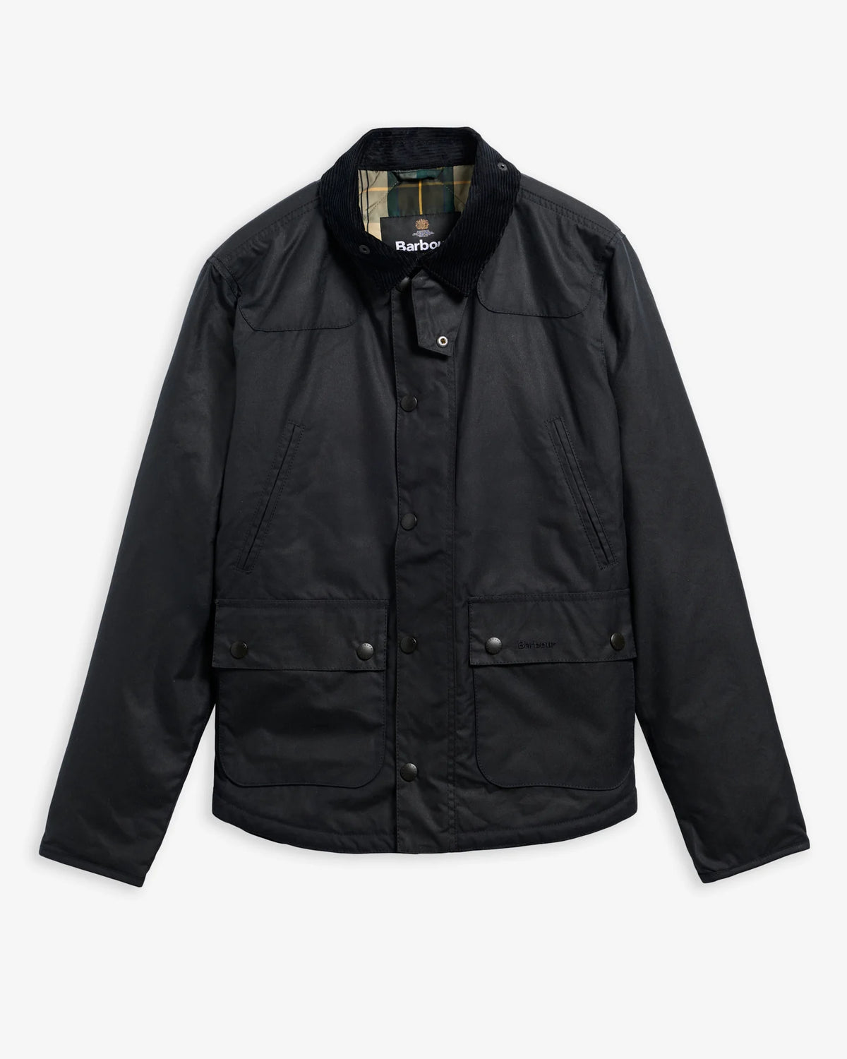 Barbour Reelin Wax Jacket Navy