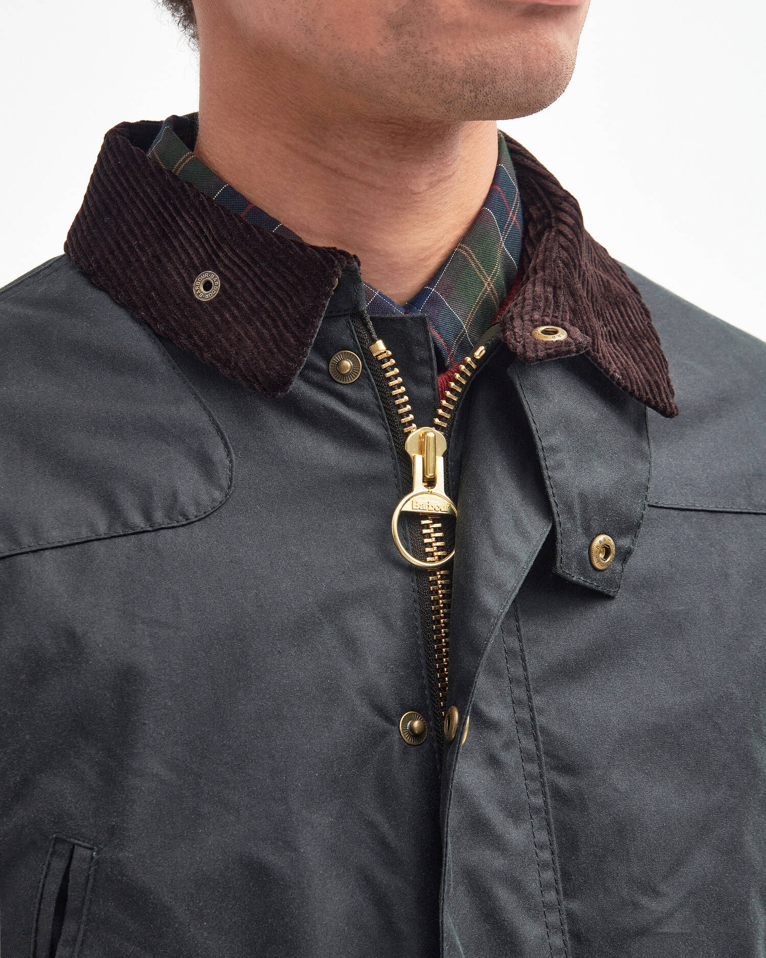 Barbour Reelin Wax Jacket Sage