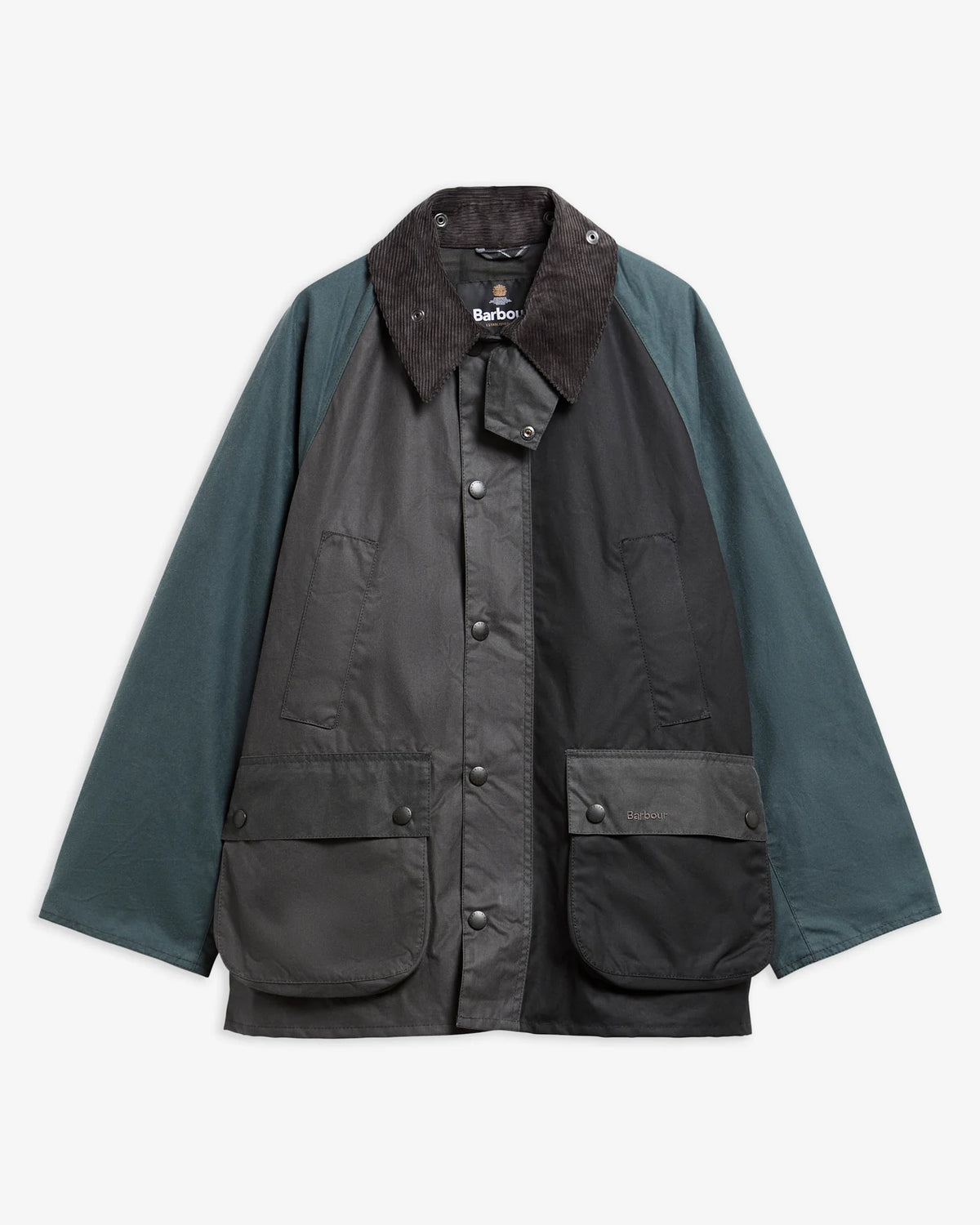 Barbour Patchwork OS Bedale Wax Black