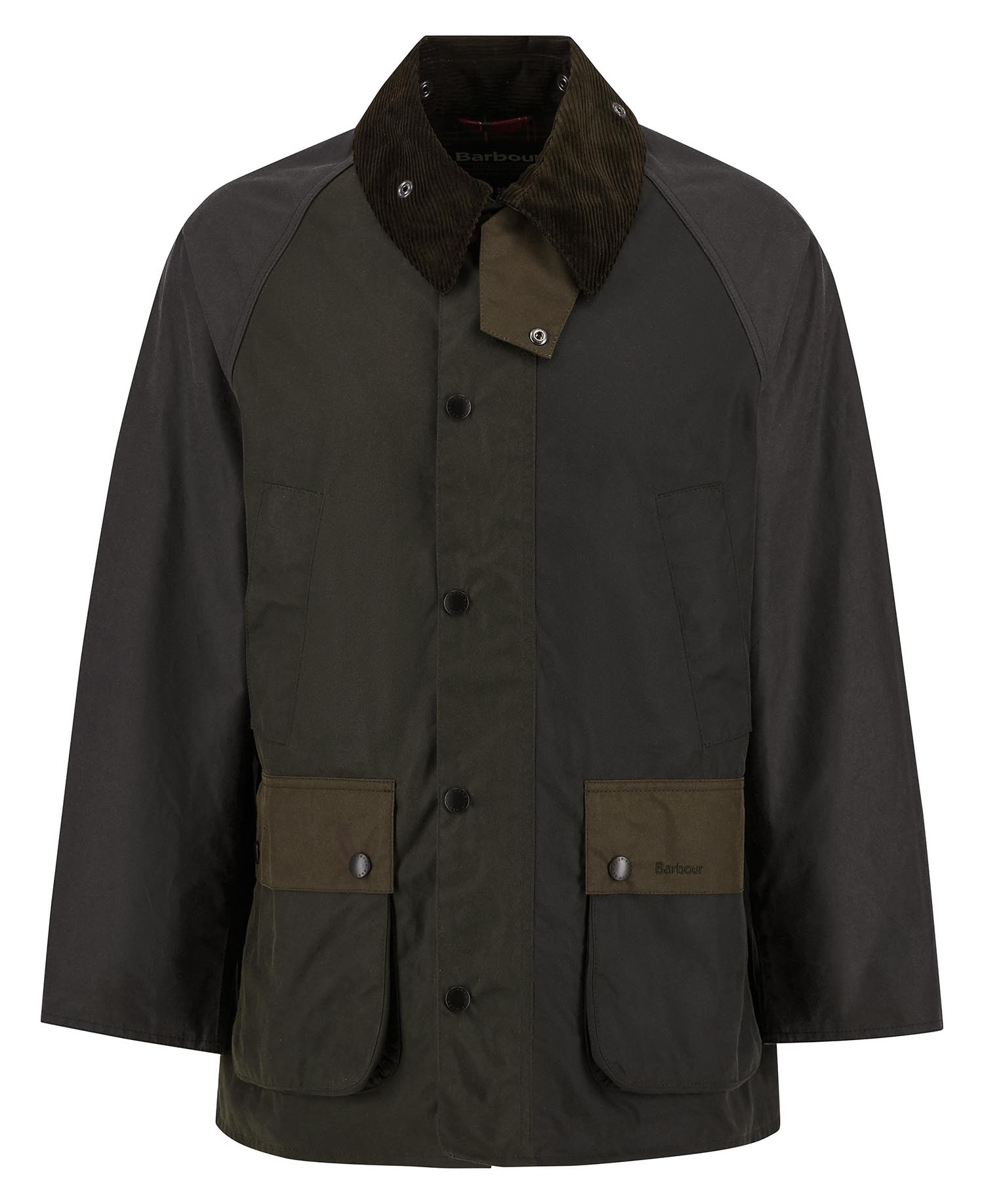 Barbour Patchwork Oversize Bedale Wax Jacket Sage Multi