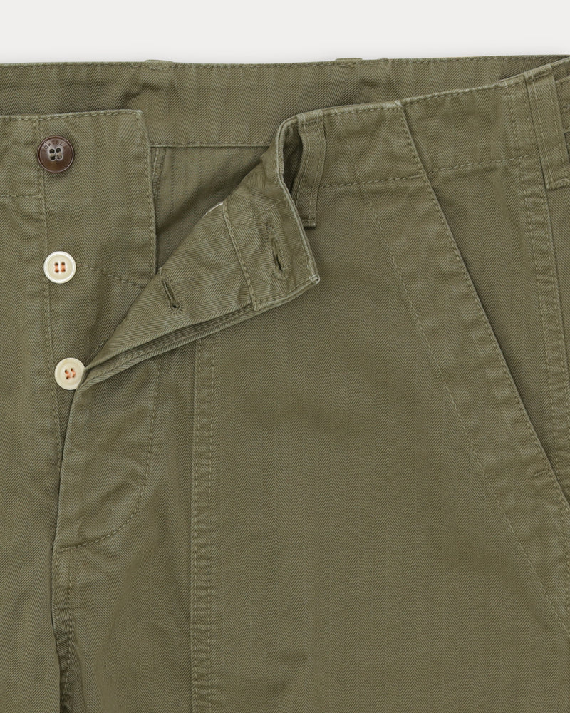Fortela Newfatigue Pants Herringbone Sage Green