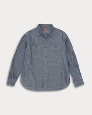 Fortela Otero Camicia Chambray Indigo Rinse D368