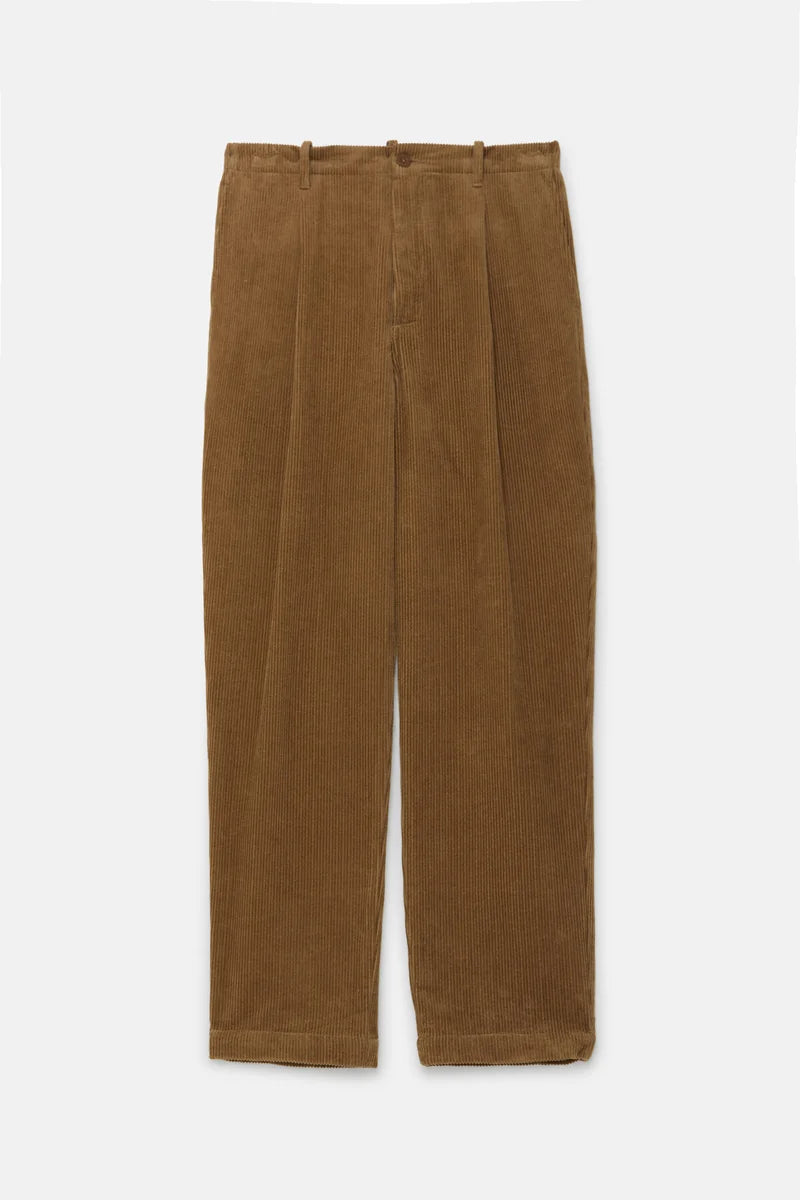 Universal Overall Corduroy Tuck Tapered Beige