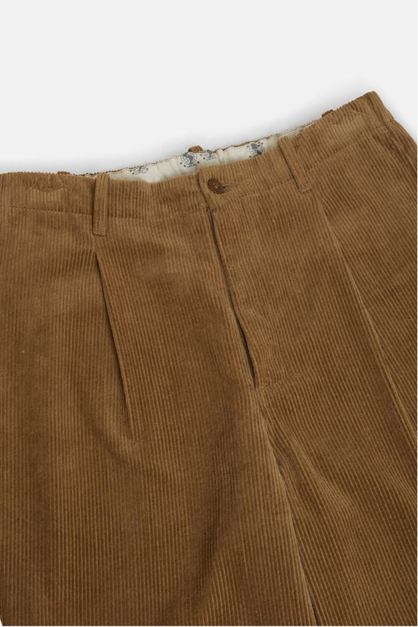 Universal Overall Corduroy Tuck Tapered Beige