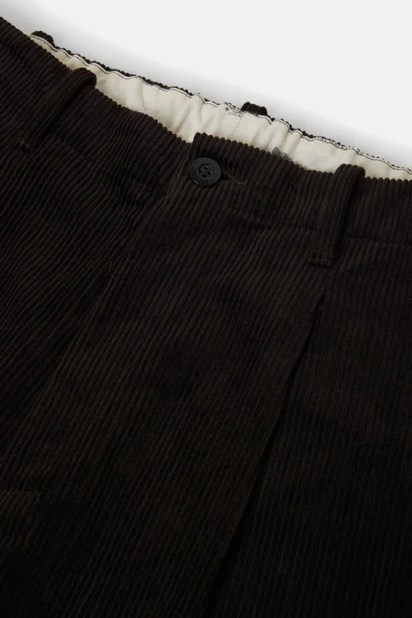 Universal Overall Corduroy Tuck Tapered Brown