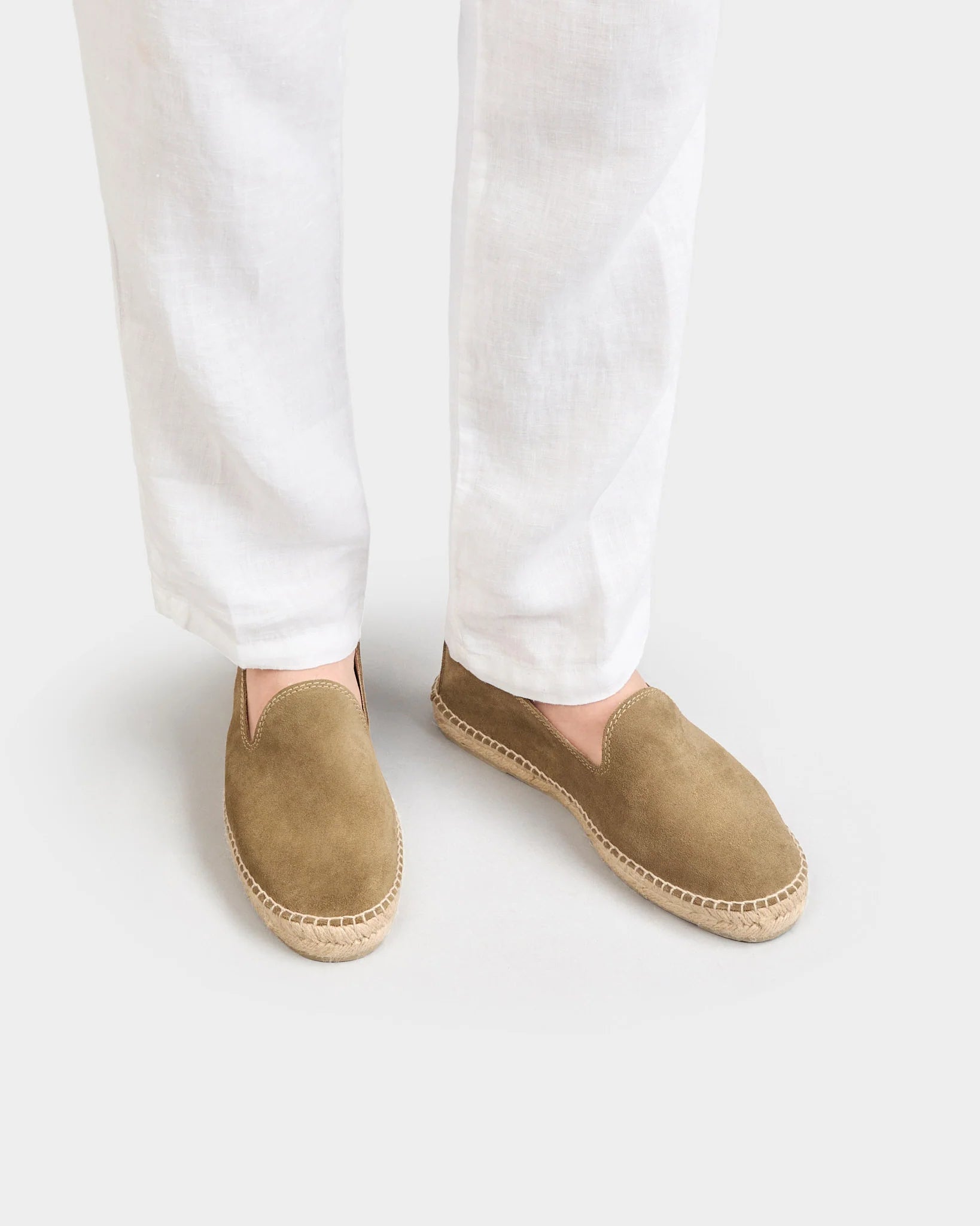 Manebì Suede Espadrilles Hamptons Olive