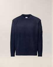 C.P. Company Lambswool GRS Lens Sweater Total Eclipse