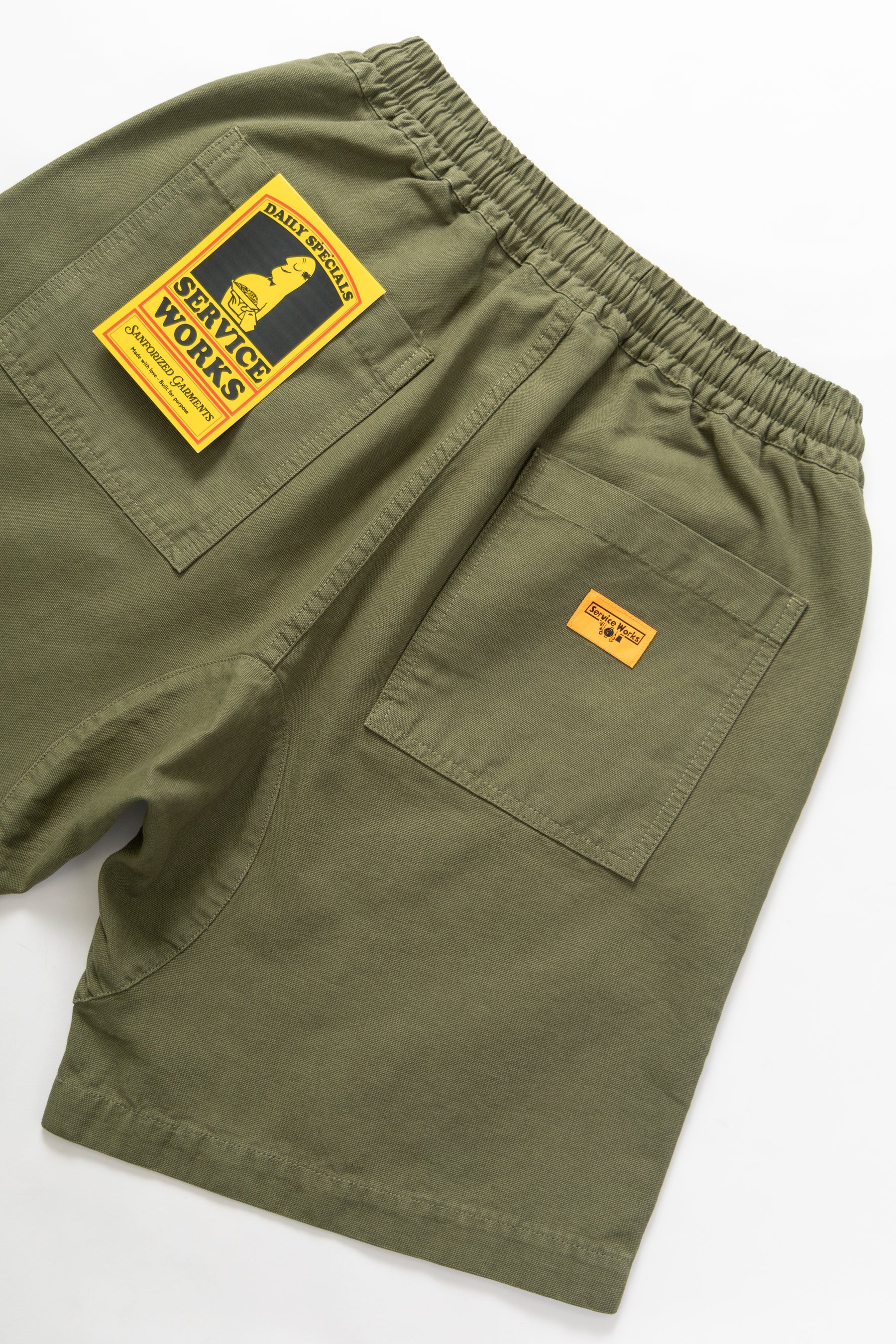 Service Works Classic Chef Shorts Olive