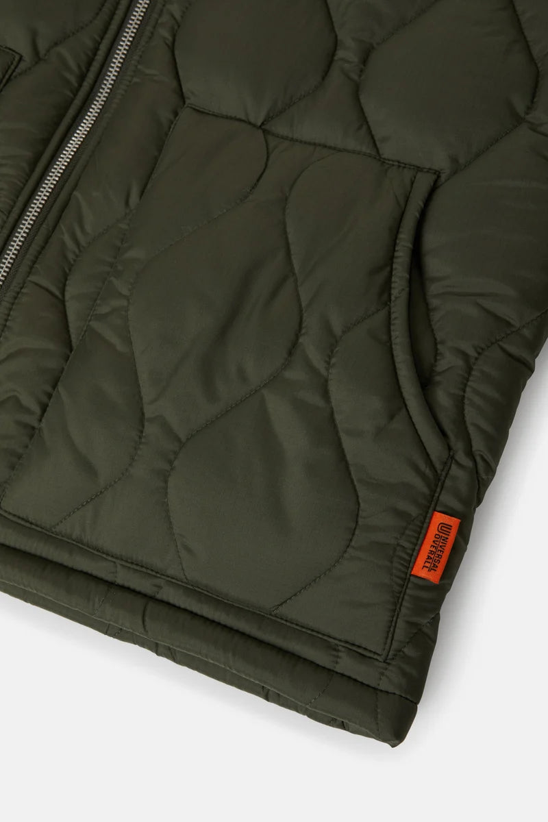 Universal Overall Quilt Vest D.Green