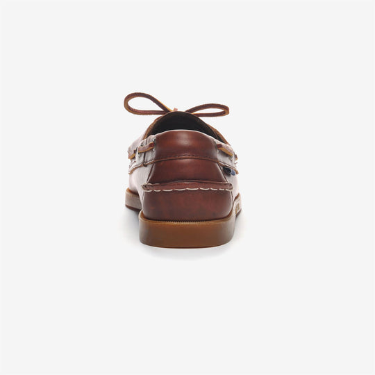 Sebago Docksides Portland Waxed Brown-Honey