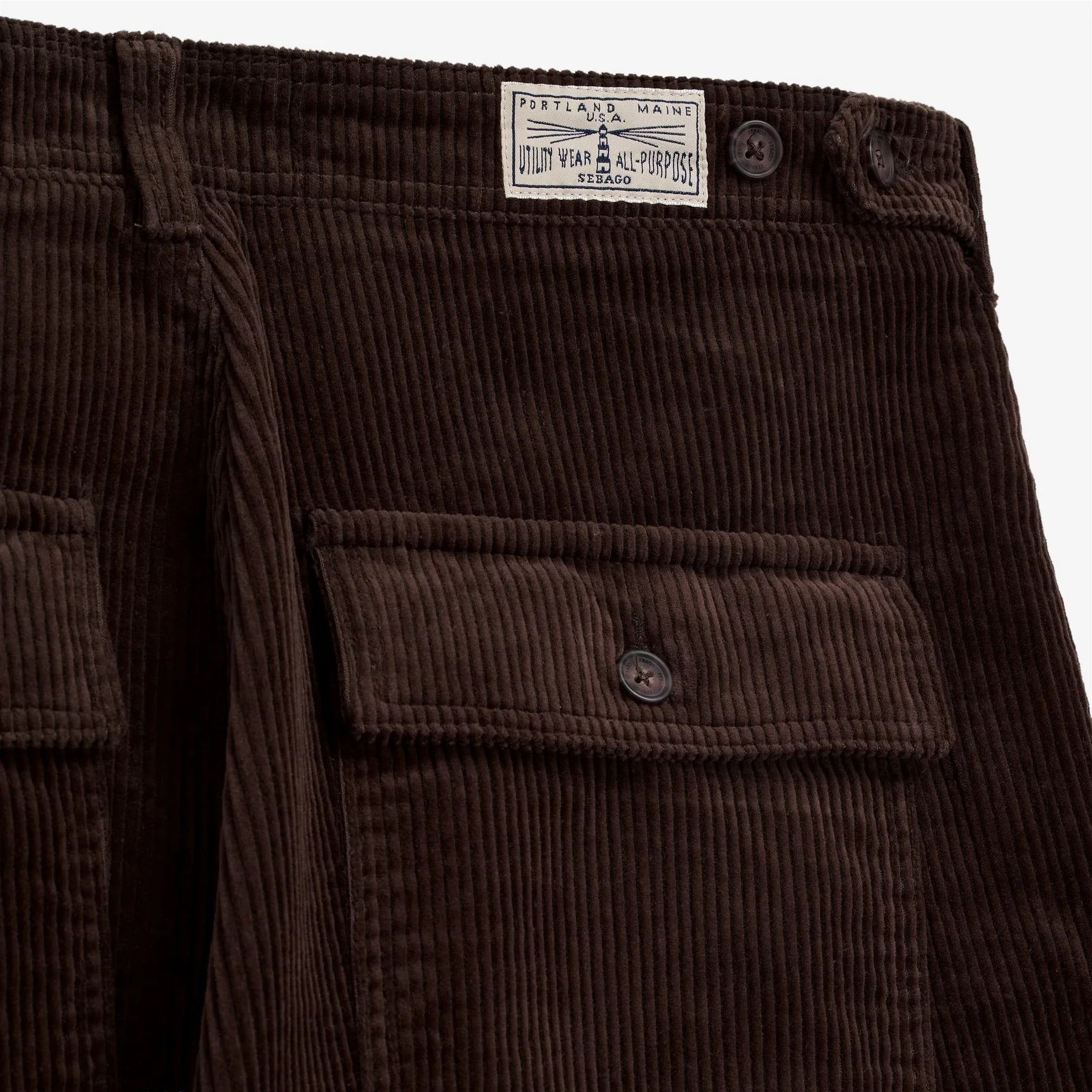 Sebago Milton Corduroy Brown Moro