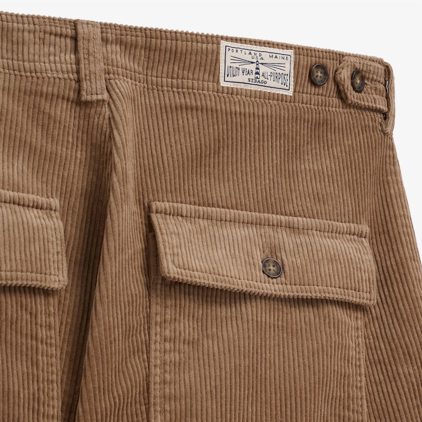 Sebago Milton Corduroy Brown Tanning