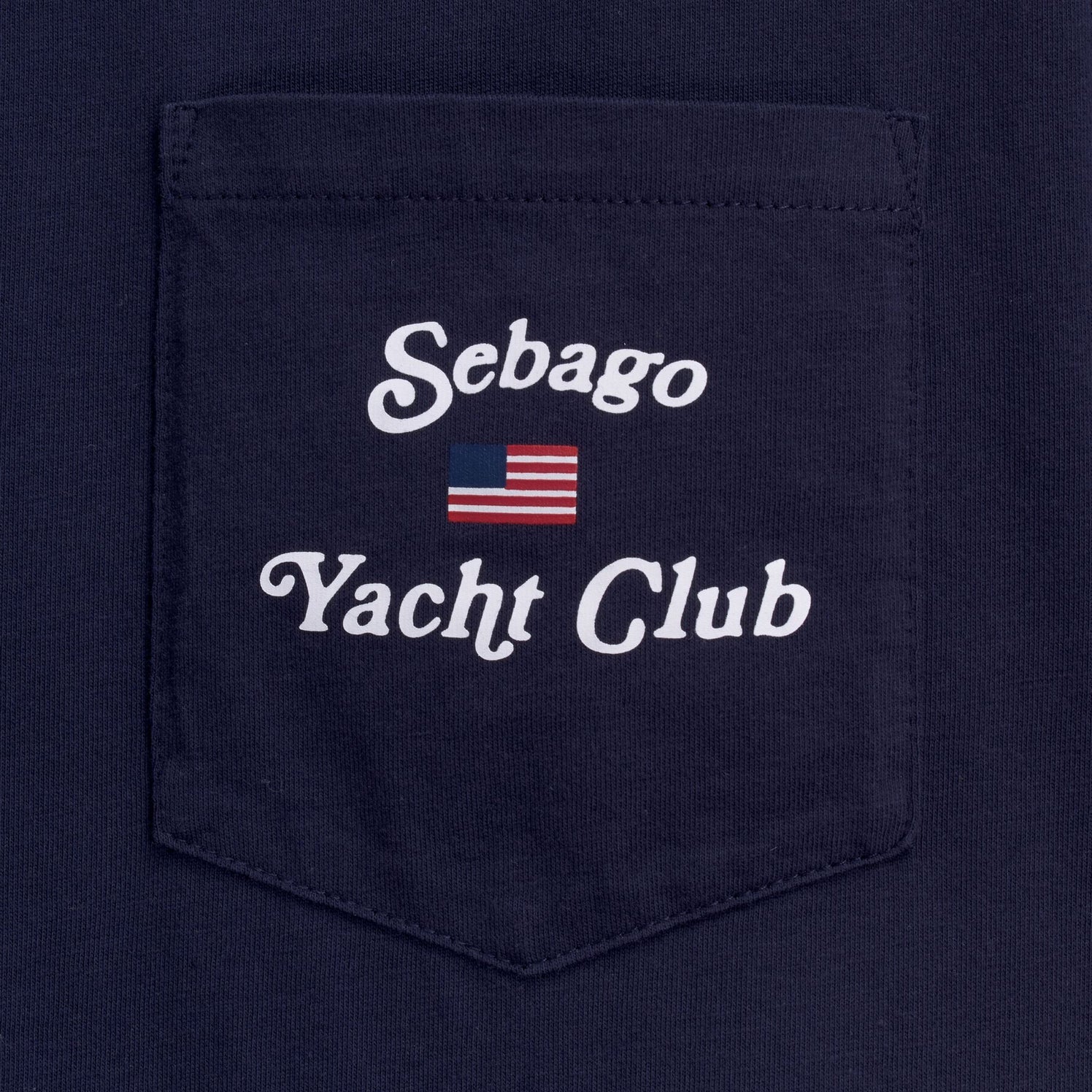 Sebago T-Shirt New Howland Blue Marine