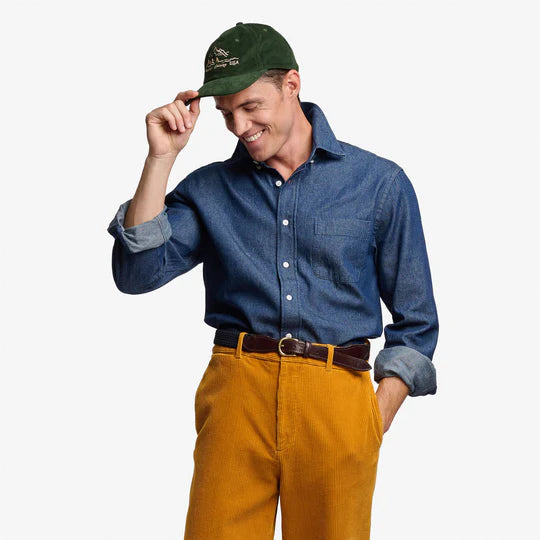 Sebago Camicia Mercer Blue Dk Denim