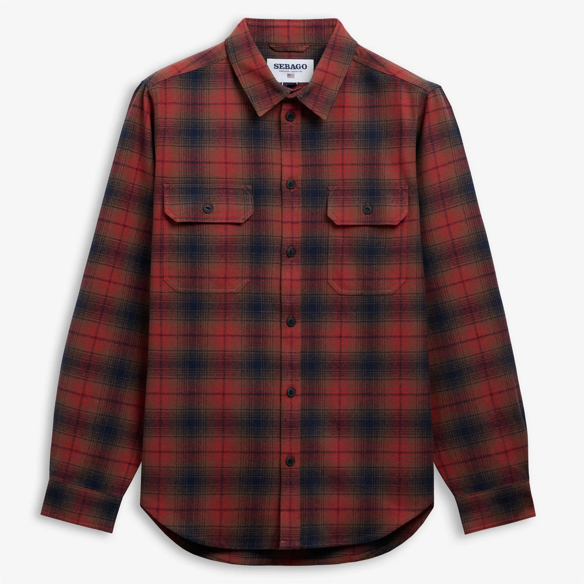 Sebago Mizzen Overshirt Brown/Red/Orange