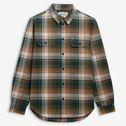 Sebago Jib Overshirt Green/Cream/Brown