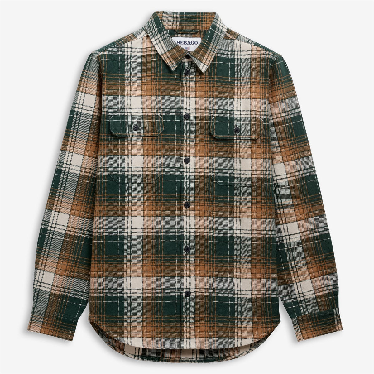 Sebago Jib Overshirt Blue/Beige/Orange