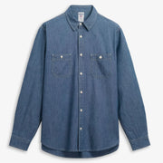 Sebago Camicia Sheetbend Chambray Blue Indigo