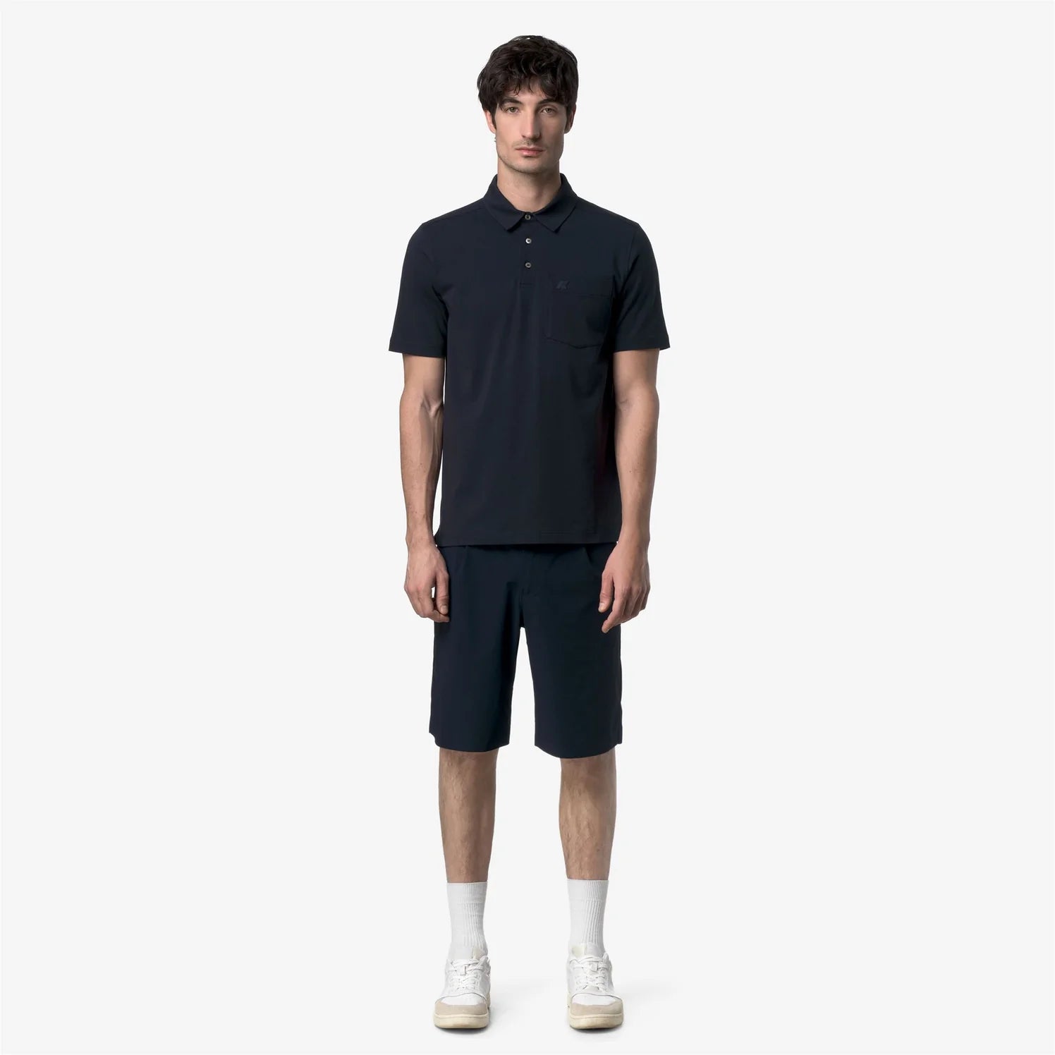 K-Way Polo Vanoine Light Stretch Jersey Blue Depth