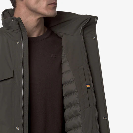 K-Way Manuel Warm Ottoman Black-Olive