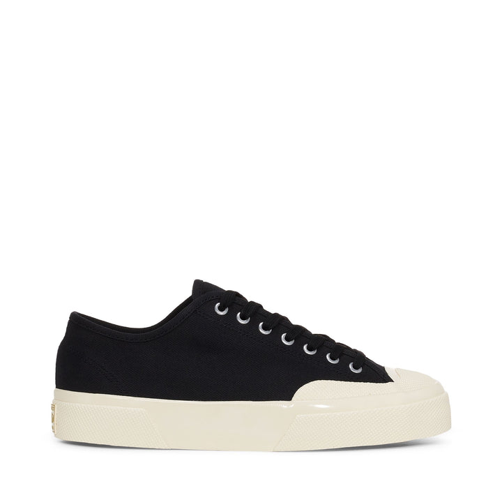 Superga 2432 Works Low Cut Brokentwill Black-Off White