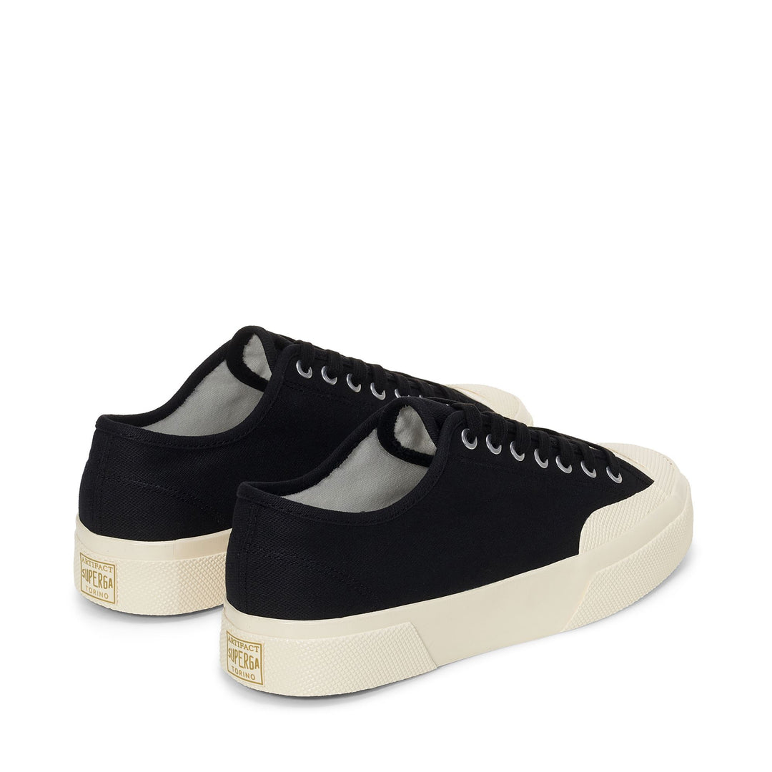 Superga 2432 Works Low Cut Brokentwill Black-Off White