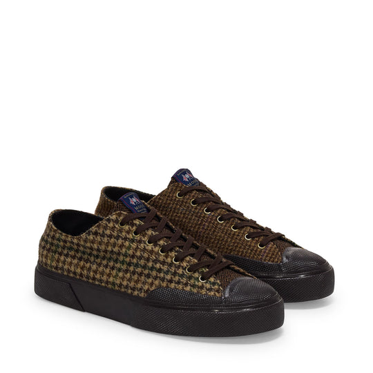 Superga 2432 Works Wool Patchwork Brown-Dk Brown