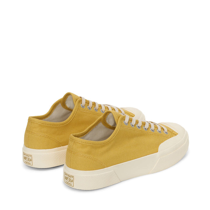 Superga 2432 Works Low Cut Brokentwill Yellow-Off White