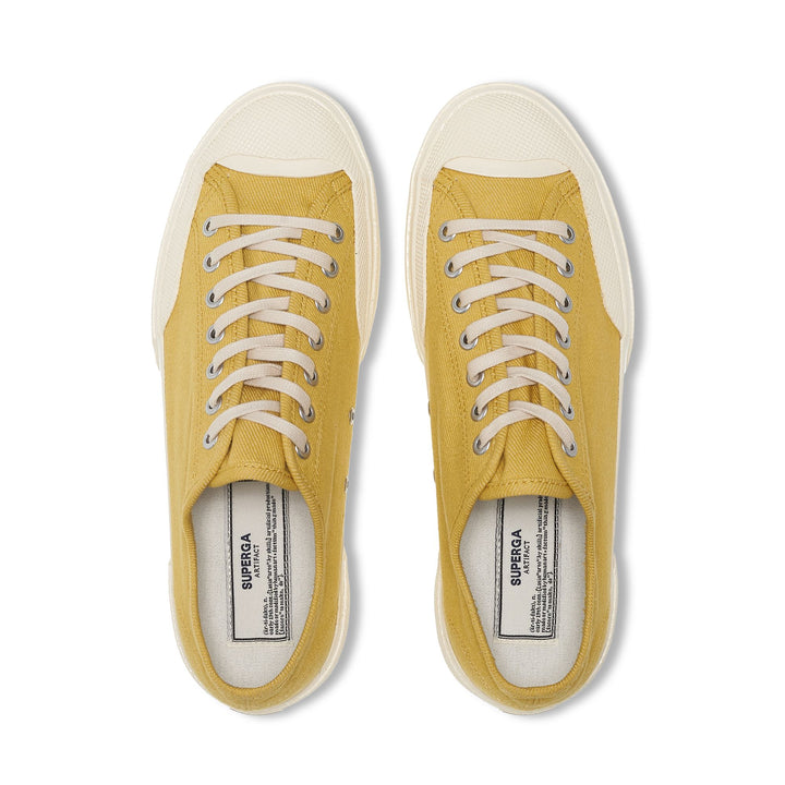 Superga 2432 Works Low Cut Brokentwill Yellow-Off White