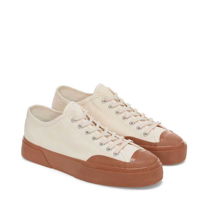 Superga Twisted Herringbone 2432 Off-White-Amber Brown