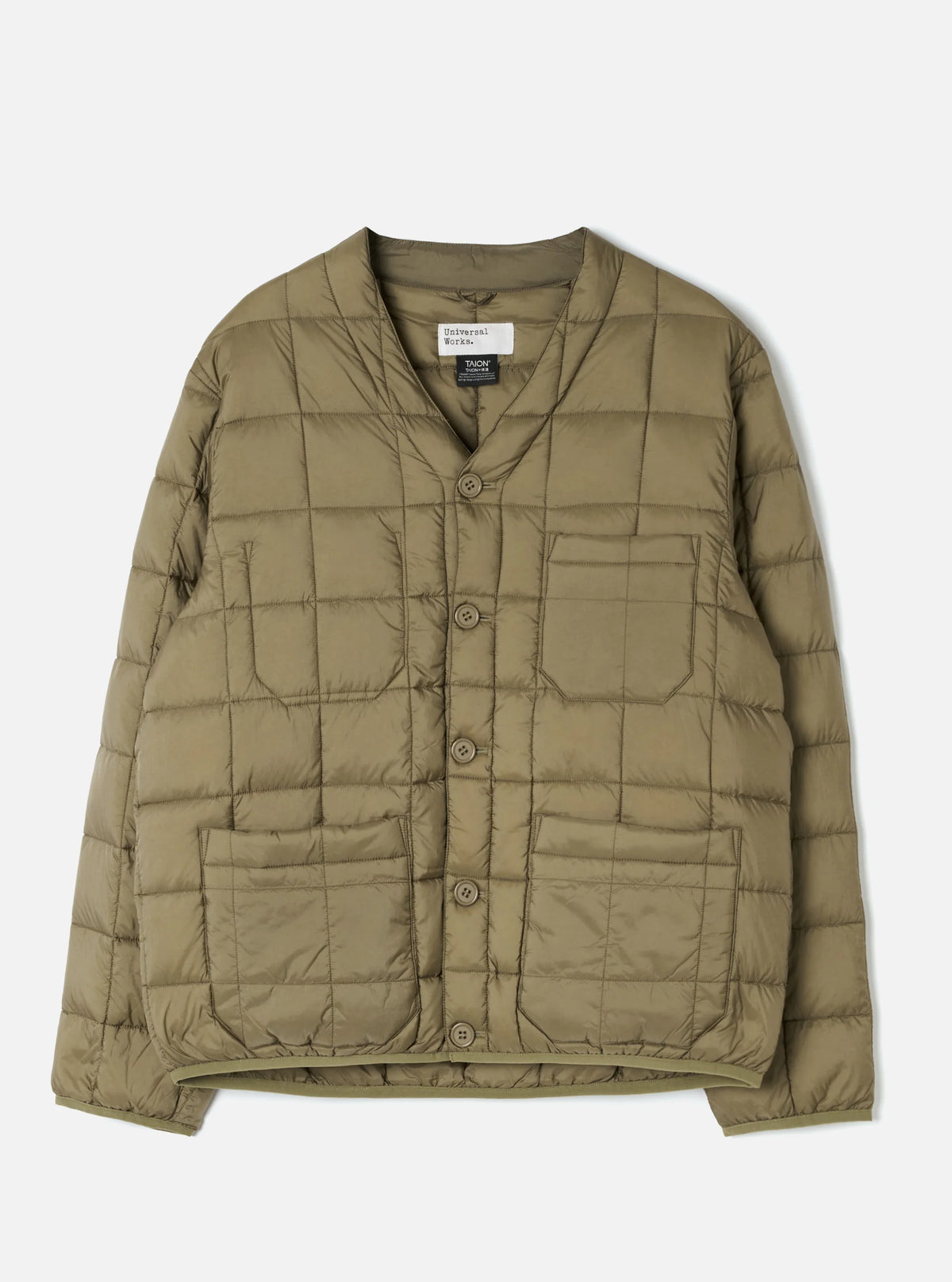Taion x Universal Works Down Cardigan Olive