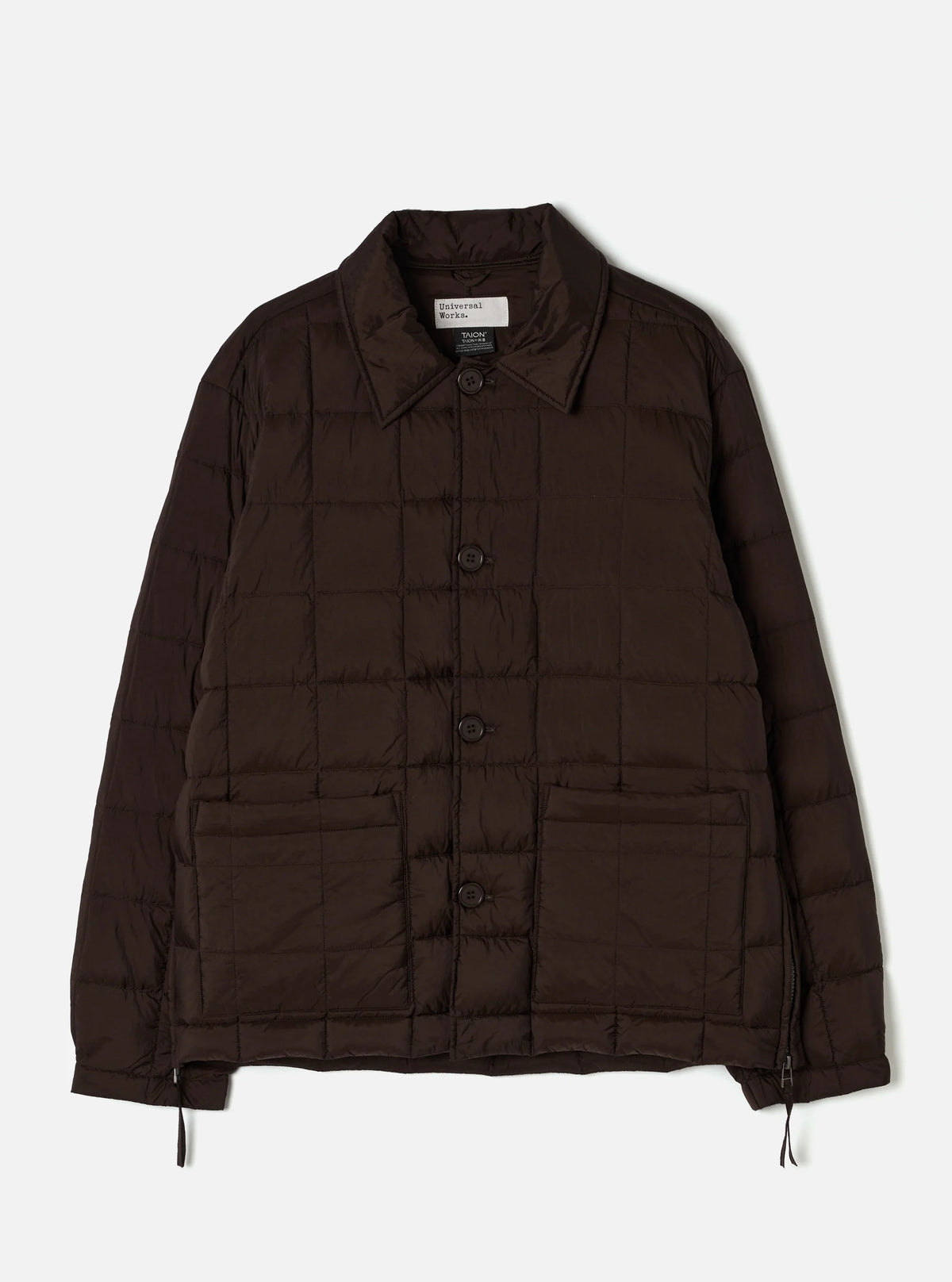 Taion x Universal Works Down Rams Jacket Brown
