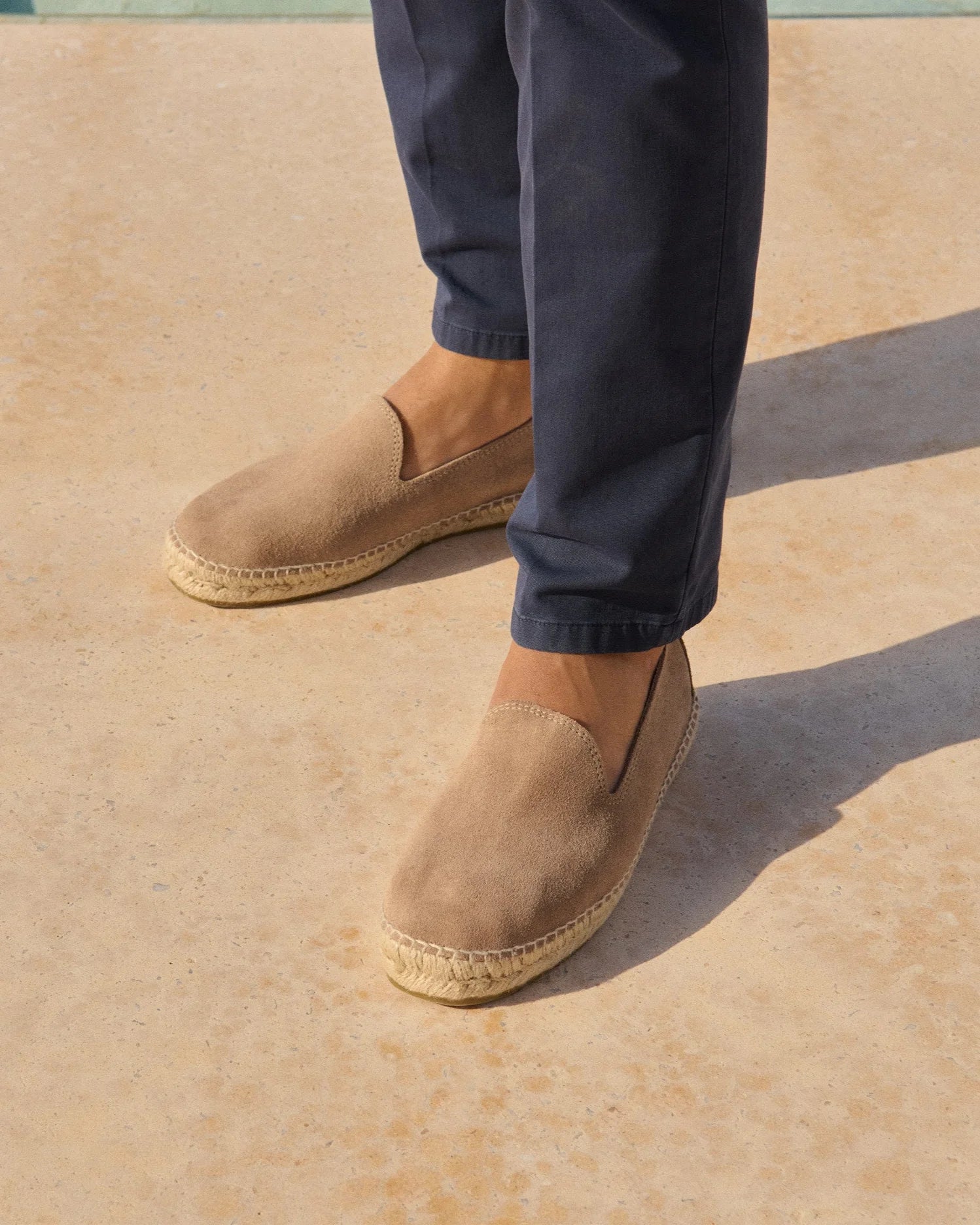 Manebì Suede Espadrillas Hamptons Vintage Taupe