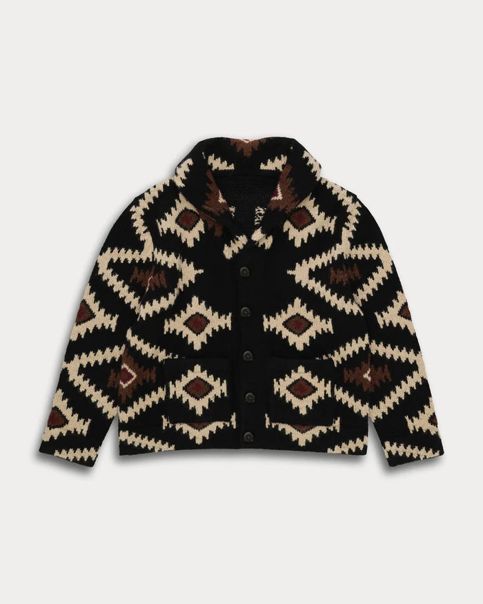 Fortela Walter Cardigan Navajo Black
