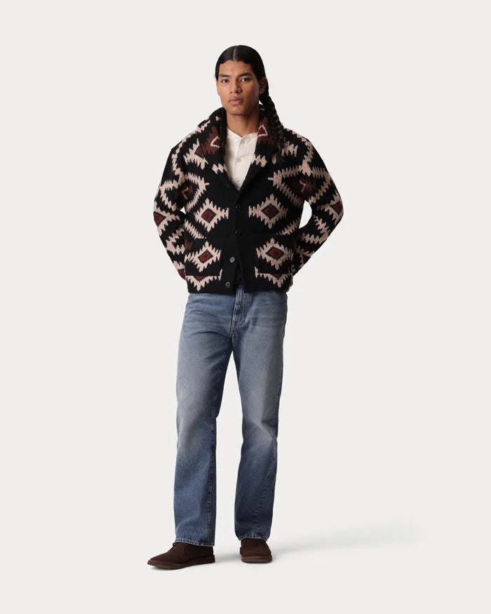 Fortela Walter Cardigan Navajo Black