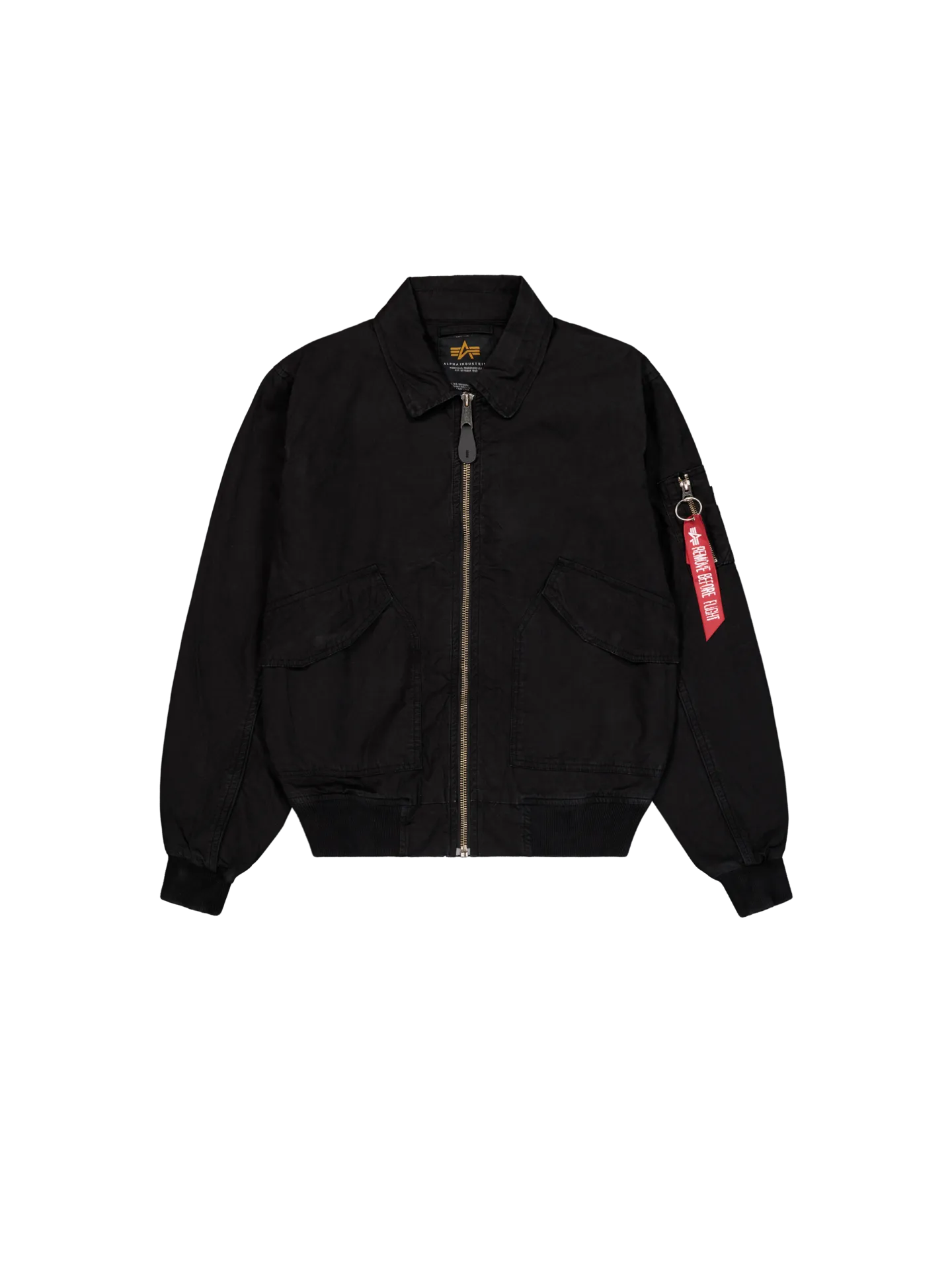 Alpha Industries CWU-36/P Canvas Light Bomber Jacket Black