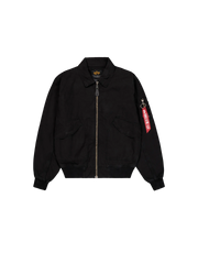 Alpha Industries CWU-36/P Canvas Light Bomber Jacket Black