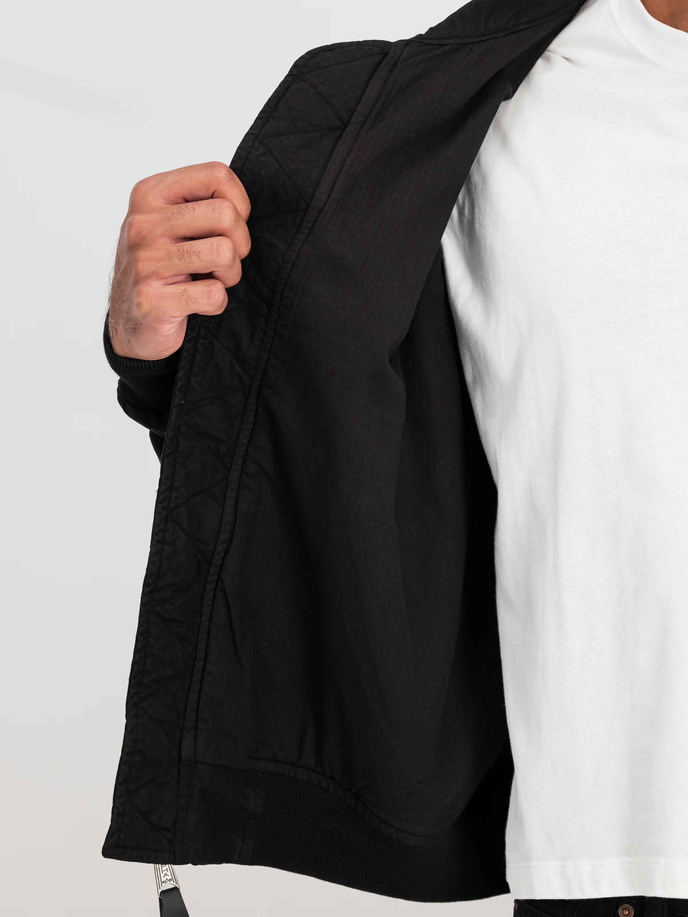 Alpha Industries CWU-36/P Canvas Light Bomber Jacket Black