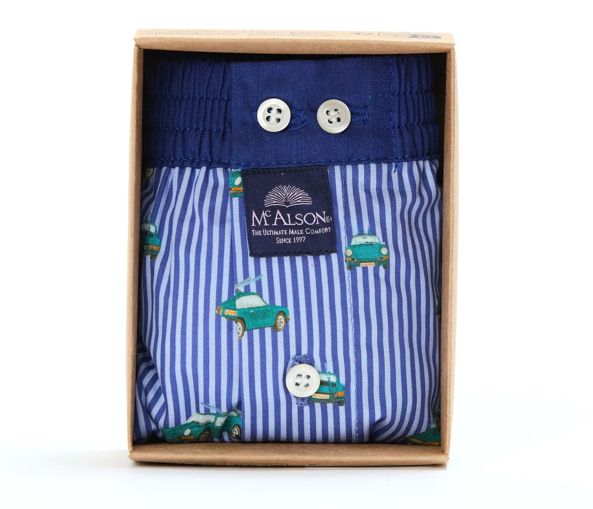 McAlson Boxer Madras Auto Blu