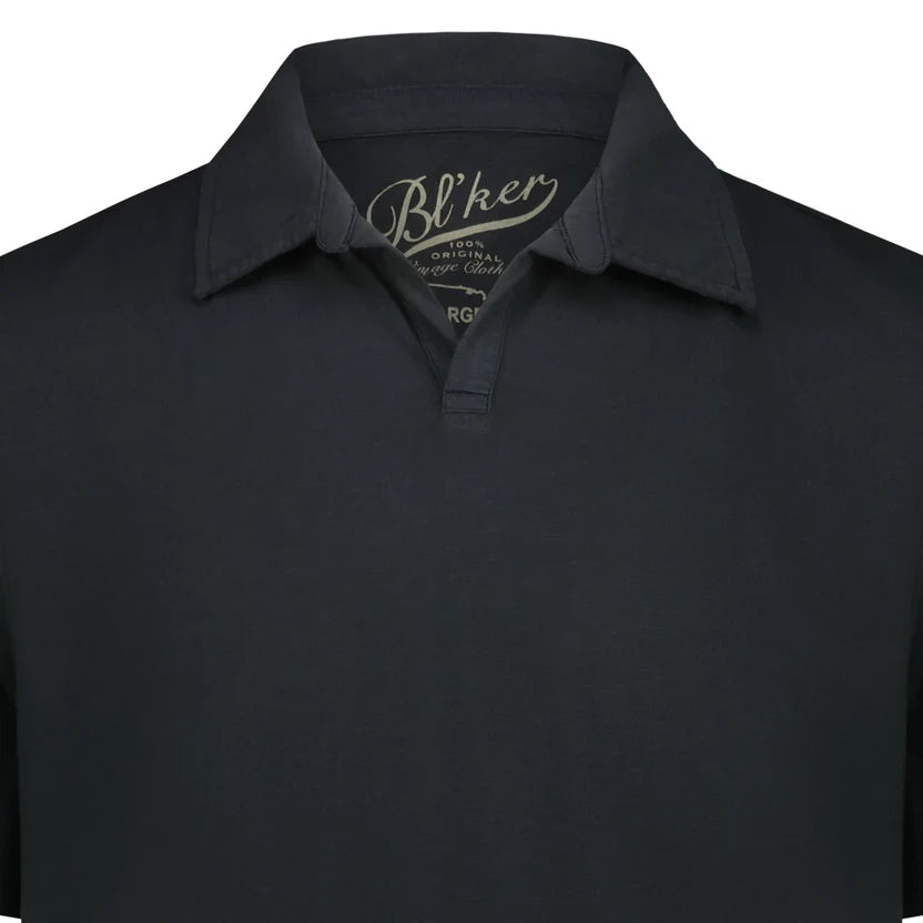 Blker Polo Long Island Fiammata 180 Faded Black