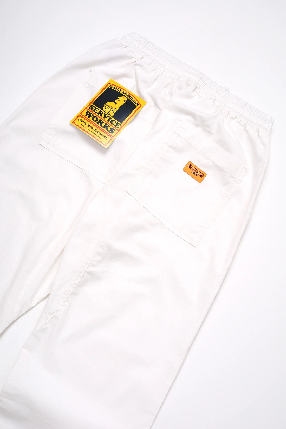 Service Works Ripstop Chef Pants Off White