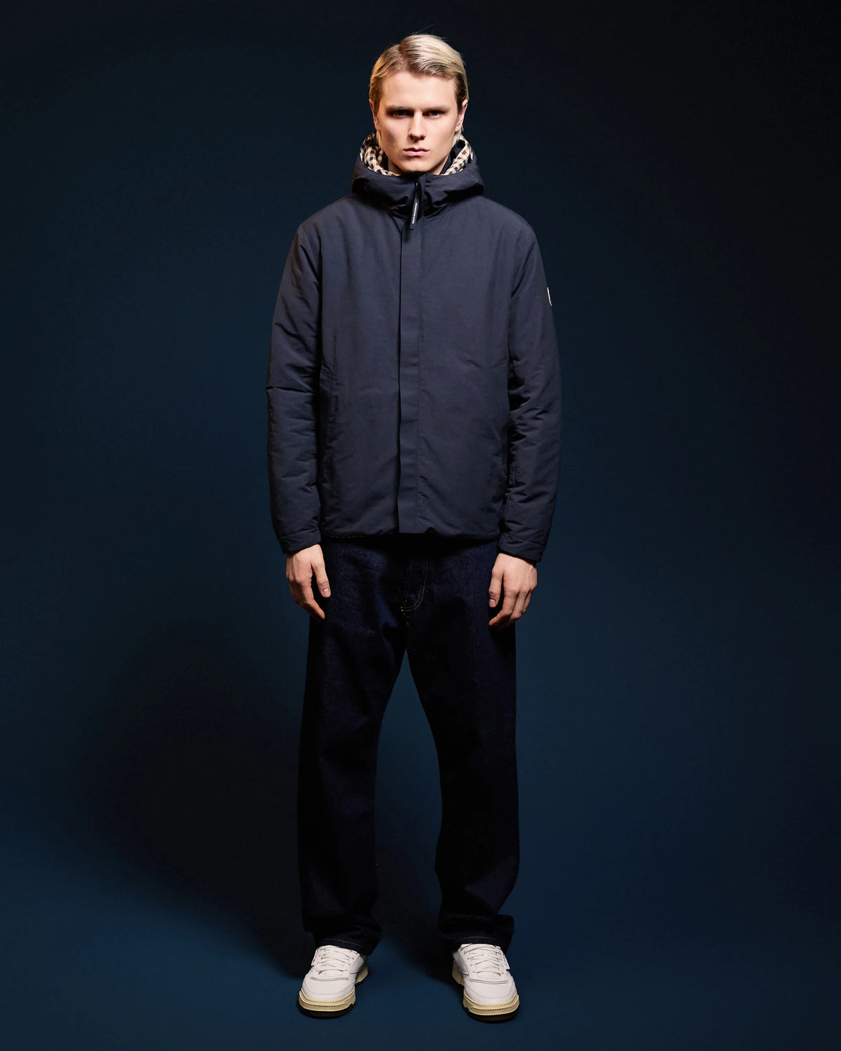 Aquascutum Active Cotyl-Cn Reversible jacket Navy