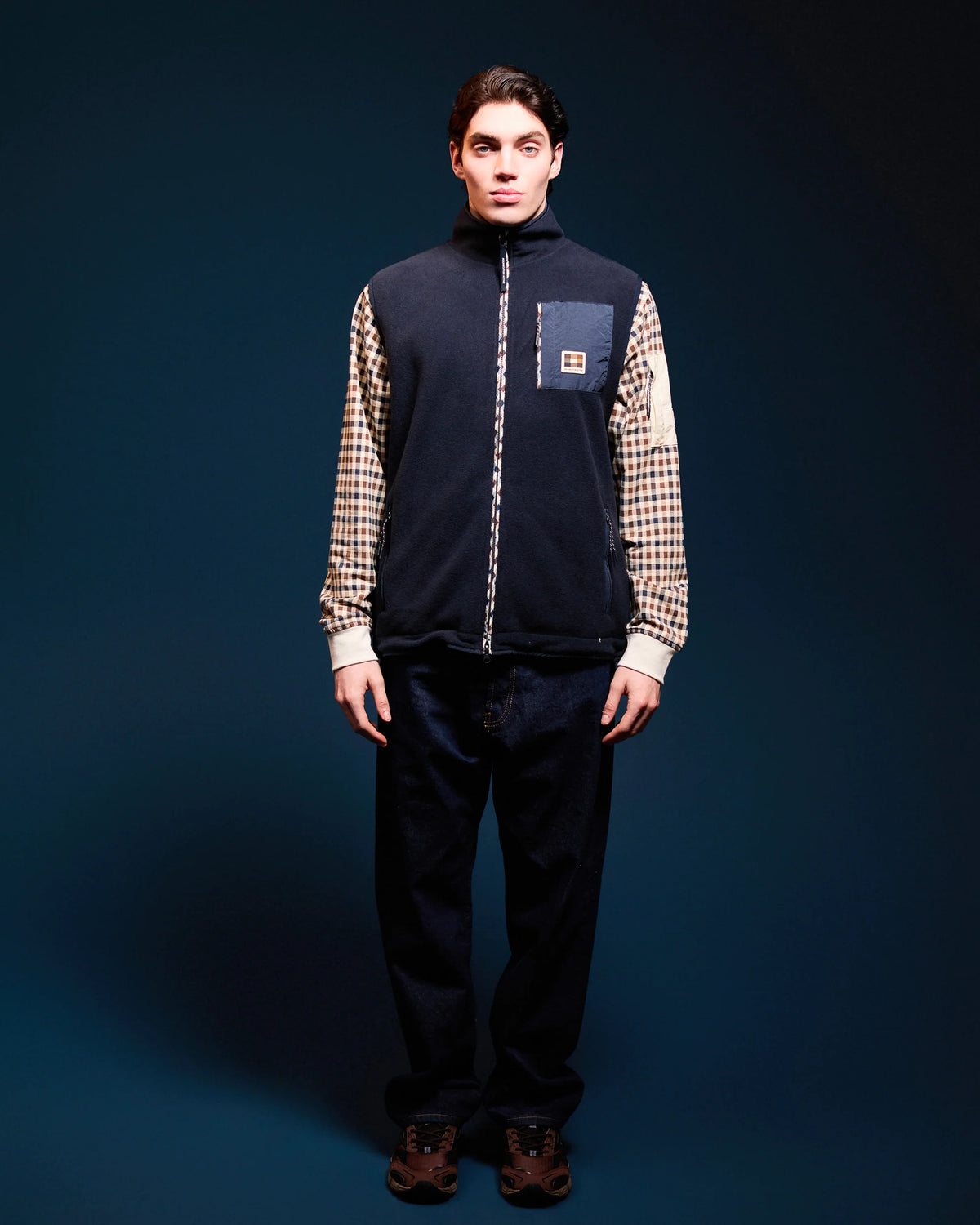 Aquascutum Active Polar Fleece Vest Navy