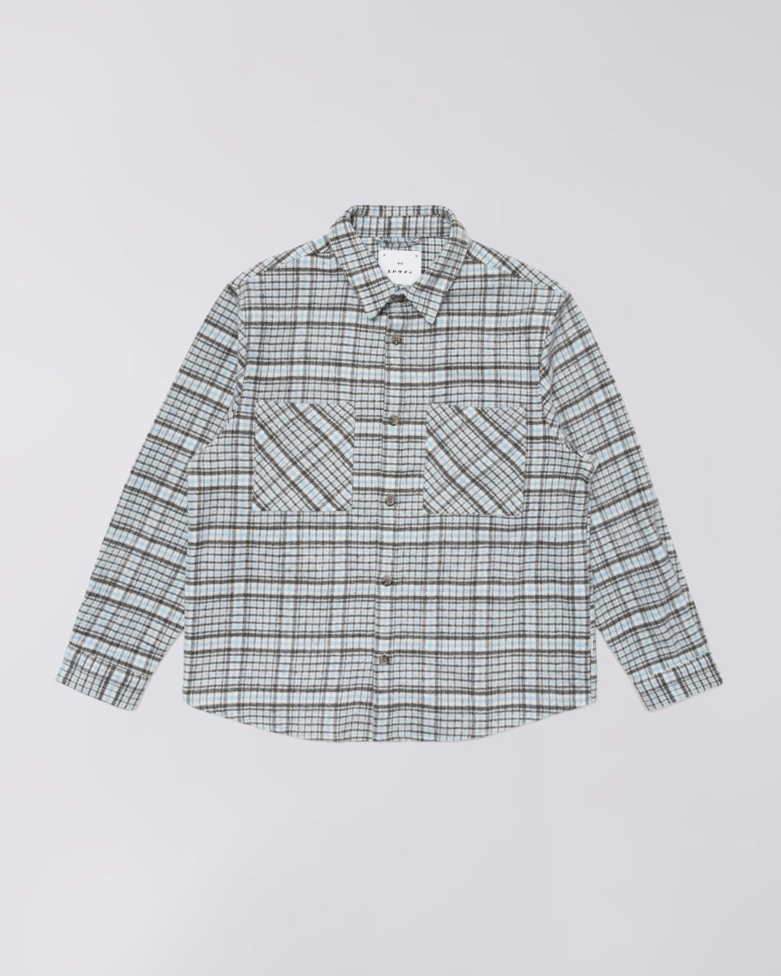 Edwin Julius Shirt Blue/Grey