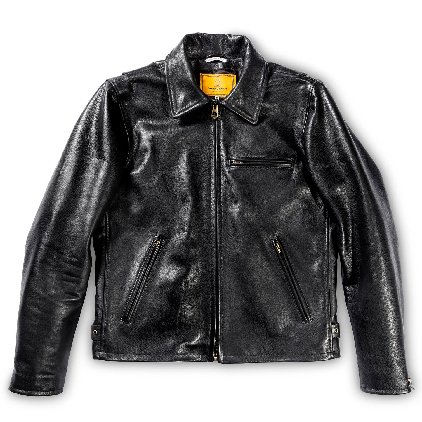 Shangri-La Heritage Varenne Leather Jacket Black